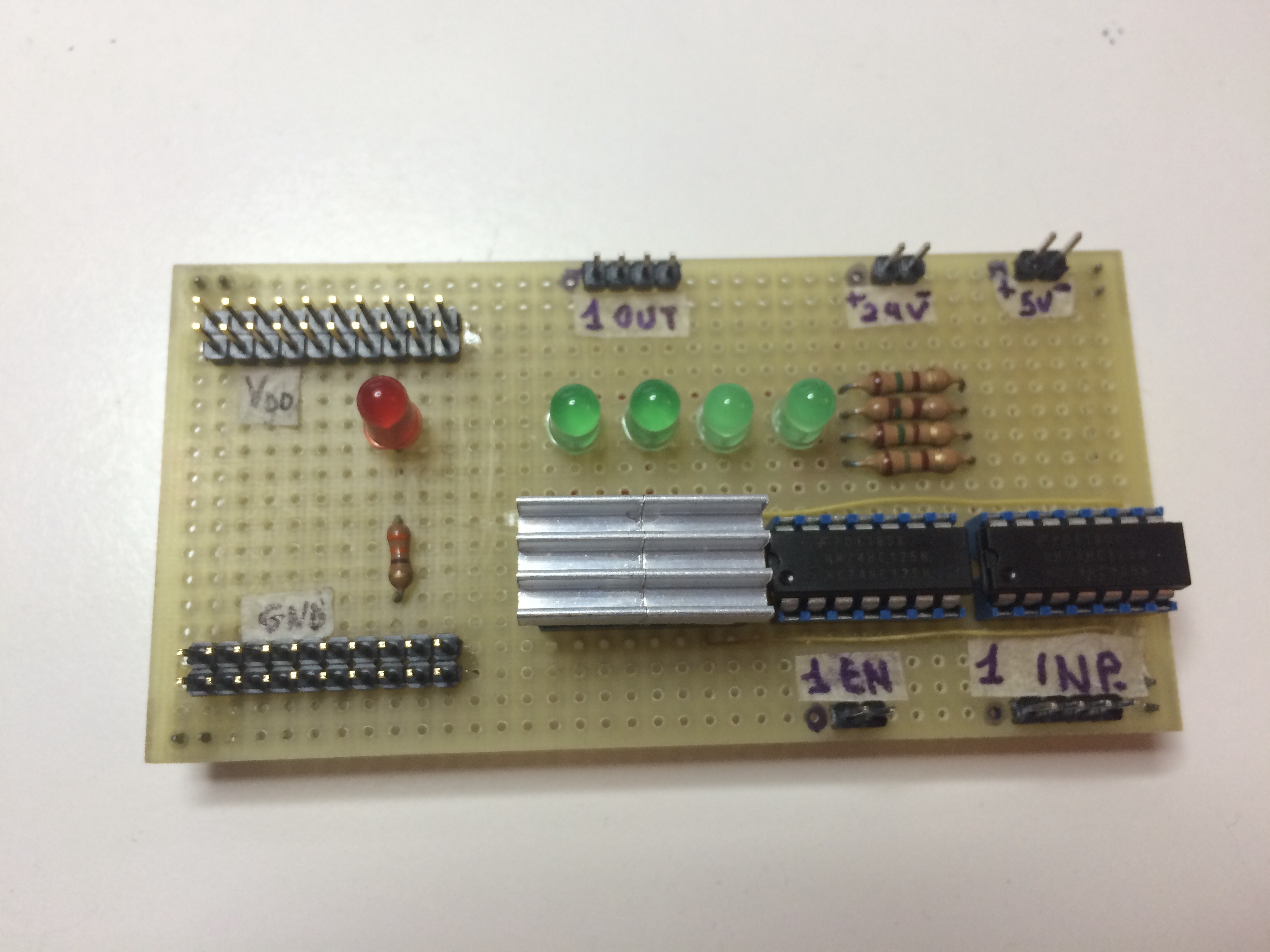 Figure 9) Modification of the stepper motor driver.