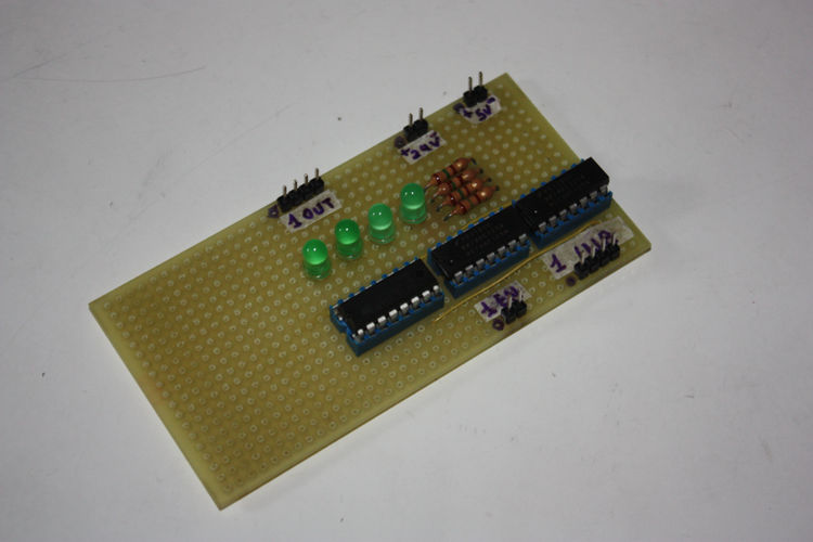 Figure 2) Photo of the circuit after soldering.