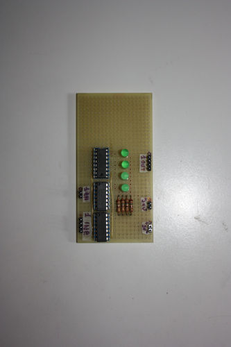 Figure 3) Photo of the circuit from top.